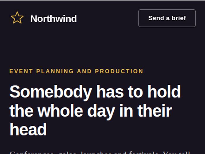 Northwind: On a phone